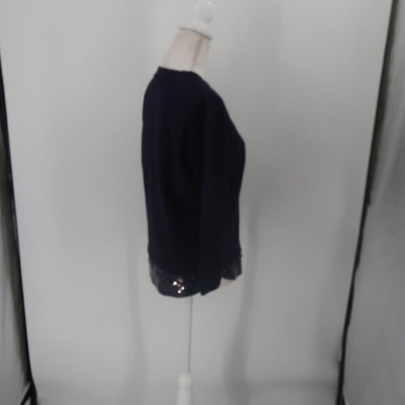 J.Crew Women's Blue Sweatshirt w Sequin Detail Size XS - Picture 5 of 9